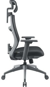 Scaun de birou negru/gri Yenkee