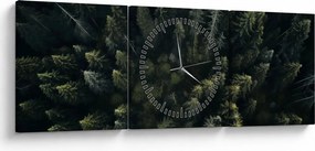 Tablou - Pădure (cu ceas) (90x30 cm)