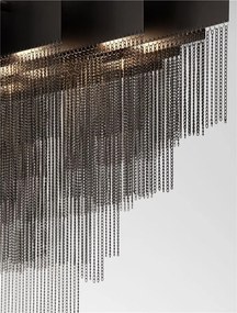 Lustra LED suspendata design modern REVIA negru