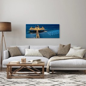 Tablou - hotel pe plajă (120x50 cm)