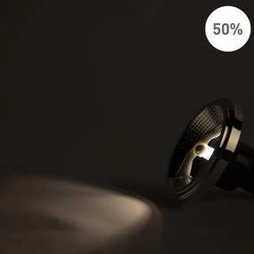 Set de 5 becuri LED reglabile GU10 AR111 11W 810lm 2700K