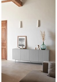 Comodă gri joasă 211x80 cm Sierra – Teulat