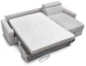 Colțar gri deschis extensibil (cu colț variabil) Monaco – Bobochic Paris