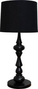 Lampa de masa, cu abajur din bumbac, Fusilli