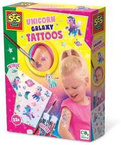 Set creativ copii - Tatuaje Unicorn galaxie