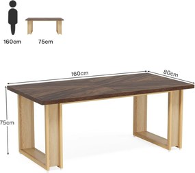 Masa de Birou, 160 cm, office Maro, masa sala conferinta, birou managerial - BIM5