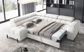 Colțar lemn masiv Ferry Extensibil Material Royal 01, 276 × 72 × 200 cm