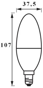 SET 3x Bec de iluminat cu LED SMART + E14/ 5W/230V 2700K  - Ledvance