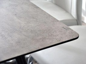 Masă de sufragerie Oona (beton + negru). 1111758