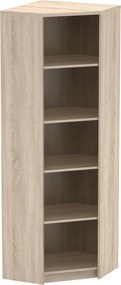 Biblioteca JOHAN 2 NEW 09, stejar sonoma, PAL melaminat, 63x63x186 cm