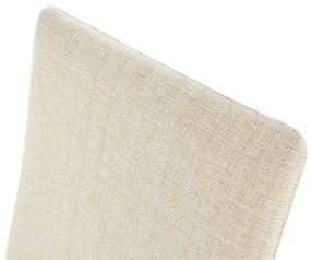 Scaun metalic bucatarie sufragerie, modern, material textil crem  crom