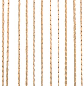 Draperii cu franjuri, 2 buc., 140 x 250 cm, bej 2, Bej, 140 cm