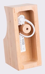 Aplică de perete albă/în culoare naturală ø 12 cm Solum – Sollux