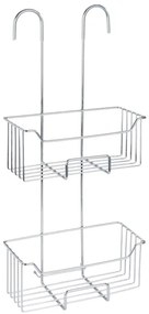 WENKO 24758100 - Poliță de duș MILO 25x55 cm argintie/transparentă