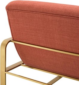 Fotoliu elegant design LUX Olsen, scalea orange