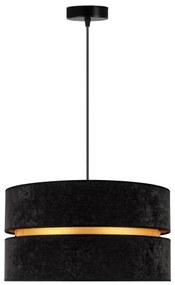 Lustră pe cablu Duolla DUO 1xE27/15W/230V d. 40 cm negru/auriu