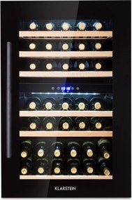 Klarstein Vinsider 35D Onyx Edition, răcitor de vinuri încorporat, clasă de eficiență energetică G