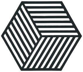 Suport pentru vase fierbinți Hexagon, negru