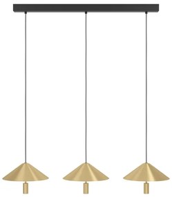 Lustră LED dimabilă pe cablu Eglo 390272 PARAGUAY 3xLED/12W/230V 3000K auriu