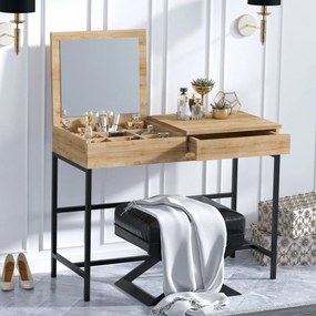 Masa de toaletă Linda Black and Oak