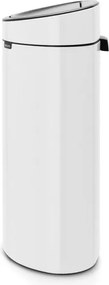 Brabantia Touch Bin New 649729, 40 l, închidere silențioasă și lină, spate plat, alb