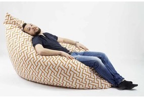 Fotoliu tip Perna Magic Pillow XXL, Material Textil - Zappity Orange