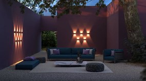 Aplica de perete exterior cu iluminat arhitectural IP54 LED Strato alb
