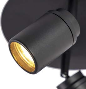 Spot modern inteligent negru, incl. GU10, 2 lumini, IP44 - Ducha