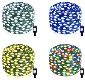 Instalatie de Craciun, 10 - 200 metri, banda cu led turnat, exterior, diverse culori