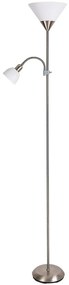 Brilagi - Lampă de podea ARIANA 1xE27/100W/230V + 1xE14/25W crom mat
