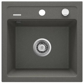 Chiuvetă de bucătărie Deante ZORBA ZQZ_T103, 44 x 44 cm, granit/antracit