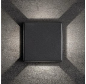 Kanlux 39181 - Aplica LED de exterior REFAZI, 6W, 230V, IP54, antracit