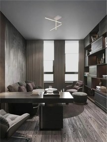 Plafoniera LED stil modern minimalist ANTAMA alb