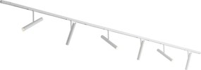 Modern railsysteem wit met 6 spots wit 1-fase - Slimline Avery