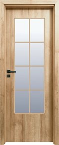 Usa HDF cu toc reglabil din MDF PAL - Colectia VINTAGE 5.4 - Culoare Stejar Toc fix semirotund 90mm, Stejar, Folie Decor