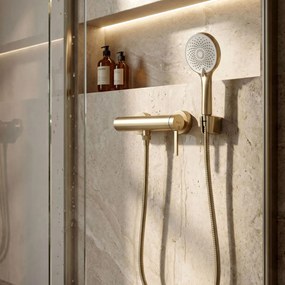 Baterie de duș REA Rivo Brush Gold