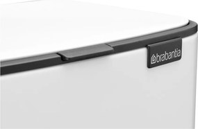 Coș de gunoi alb cu pedală din oțel 12 l Bo – Brabantia