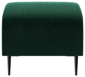 Taburet cu tapițerie din catifea Ghado Shel, verde închis