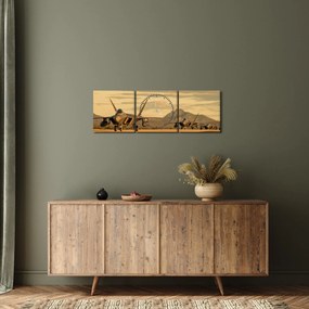 Tablou - Aviație (cu ceas) (90x30 cm)