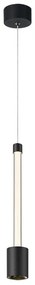 Lustra suspendata LED design minimalist FUGAZ negru MA-8947