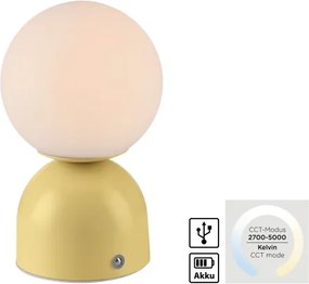 Schöner Wohnen 19218-81 - Lampă de masă LED RUDI, reglabilă, LED/1,2W/5V, galbenă