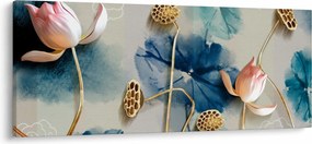 Tablou cu flori (120x50 cm)
