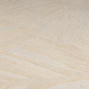 Covor din lână Flair Rugs Lino Leaf, 120 x 170 cm, bej