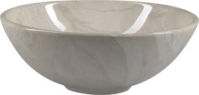 Chiuvetă bej rotundă din ceramică ø 42 cm Dalma – Sapho