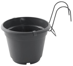 Ghiveci suspendat, din plastic, gri, DIGAL