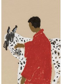 Poster 30x40 cm Spotted Horse – Isabelle Vandeplassche – The Poster Club