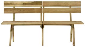 318401 vidaXL Bancă de grădină, 160 cm, lemn de pin tratat