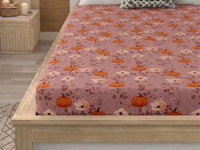 Cearsaf din microfibra PUMPKINS ROSAVIE staroroz 180x200 cm