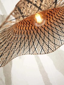 Lampa de podea din bambus Ibiza L 65cm, natur/ negru
