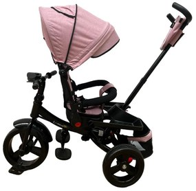 Tricicleta cu pozitie de somn, muzica si lumini, 8 luni - 4 ani, Roz - TMR-46-roz